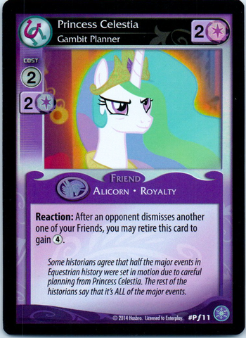 MLP CCG Crystal Games PF11 Princess Celestia Gambit Planner