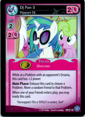 MLP CCG Crystal Games PF12 DJ Pon-3 Flippant DJ