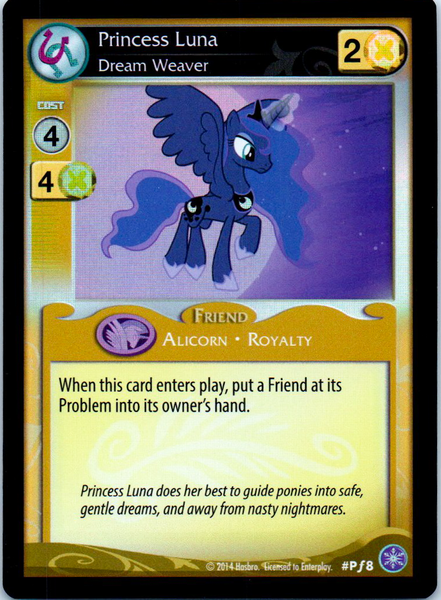 princess luna mtg card MLP CCG Crystal Games PF8 Dream Weaver – Pack Breakers Authentic Design version:Limit Break Secret Lair x Marvel's and 3–5 Uncommon