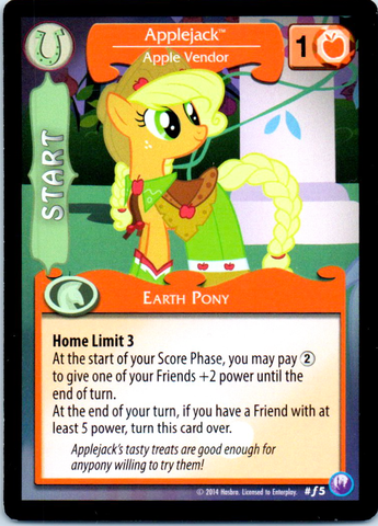 MLP CCG Canterlot Nights F5 Applejack Apple Vendor