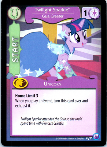 MLP CCG Canterlot Nights F7 Twilight Sparkle Gala Greetings