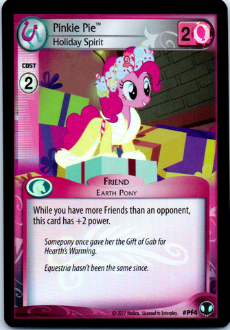 MLP CCG DoE PF4 Pinkie Pie Holiday Spirit