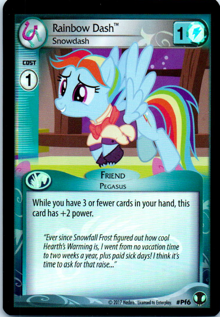 MLP CCG DoE PF6 Rainbow Dash Snow Dash – Pack Breakers