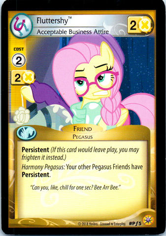 MLP CCG Friends Forever PF5 Fluttershy Acceptable Business Attire