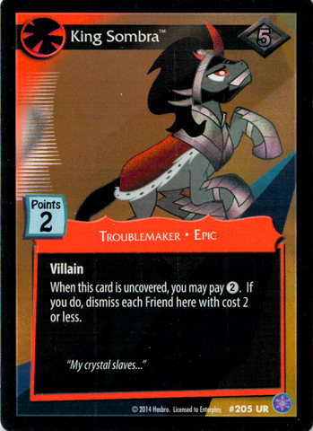 MLP CCG Crystal Games #205 UR King Sombra
