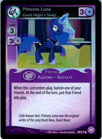 MLP CCG Crystal Games PF16 Princess Luna Good Night's Sleep