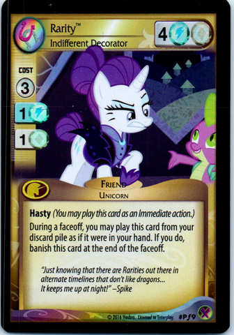 MLP CCG Marks In Time PF9 Rarity Indifferent Decorator