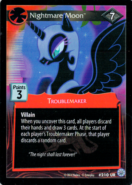 MLP CCG Premiere #210 UR Nightmare Moon – Pack Breakers