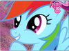 MLP Series 1 #F37 Rainbow Dash Comic Con Foil Card