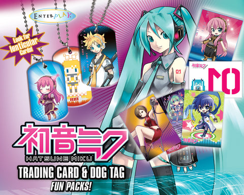 Hatsune Miku Dog Tag & Trading Card Fun Packs