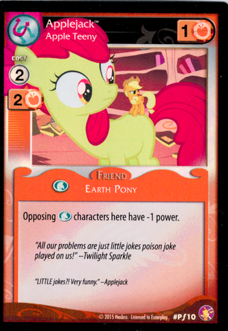 MLP CCG Absolute Discord PF10 Apple Jack Apple Teeny