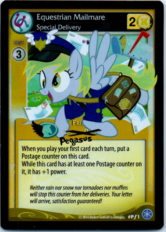 MLP CCG Crystal Games PF1 Equestrian Mailmare Special Delivery