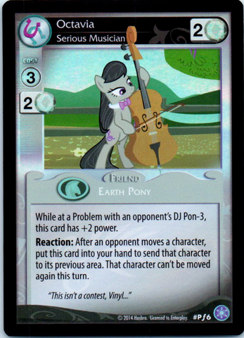 MLP CCG Crystal Games PF6 Octavia Serious Musician