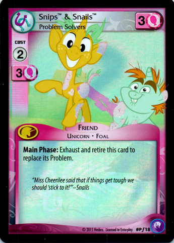 MLP CCG Canterlot Nights PF18 Snips & Snails