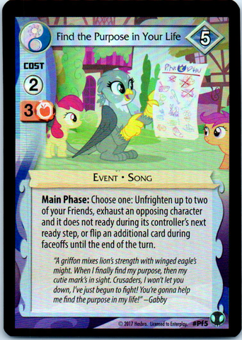 MLP CCG DoE PF5 Find the Purpose in Your Life