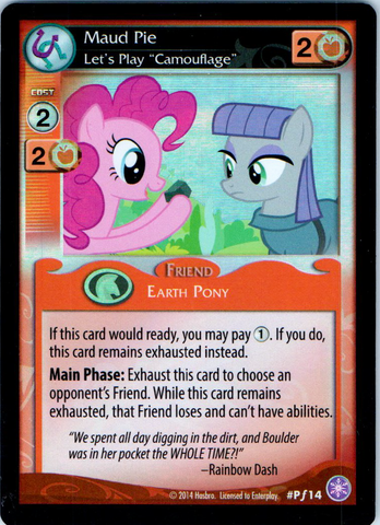 MLP CCG Crystal Games PF14 Maud Pie Let's Play Camouflage