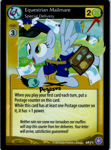 MLP CCG Crystal Games PF1 Equestrian Mailmare Special Delivery