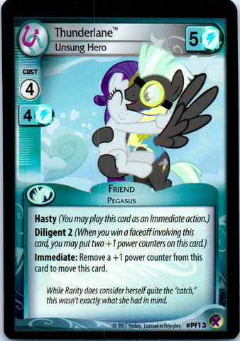 MLP CCG Marks In Time PF13 Thunderlane Unsung Hero