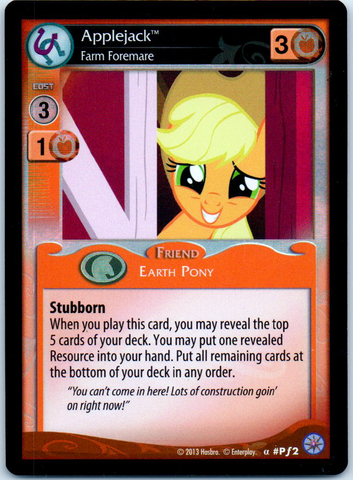 MLP CCG Premiere Pf2 Apple Jack - Farm Foremare