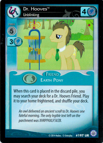 MLP CCG Premiere #197 UR Dr. Hooves, Unblinking