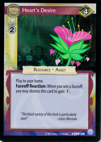 MLP CCG Premiere #209 UR Heart's Desire