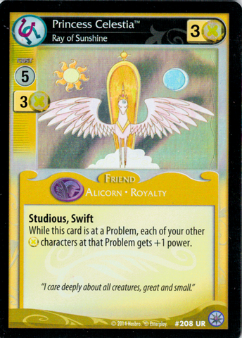 MLP CCG Premiere #208 UR Princess Celestia, Ray of Sunshine