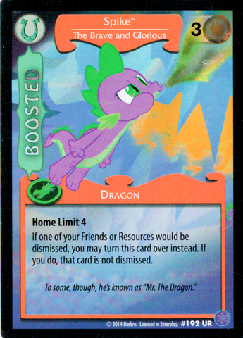 MLP CCG CG #192 UR Spike, The Brave and Glorious