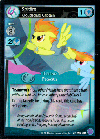 MLP CCG CG #193 UR Spitfire, Cloudsdale Captain