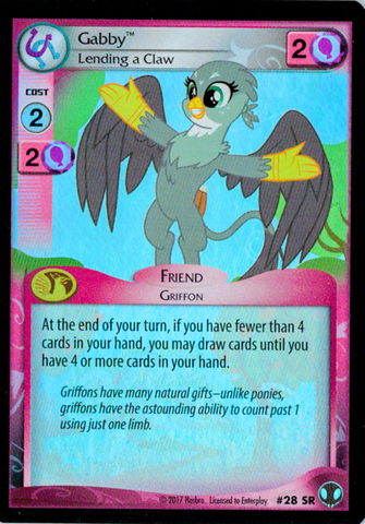 MLP CCG DoE #28 SR Gabby. Lending a Claw