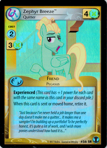 MLP CCG DoE #56 SR Zephyr Breeze, Quitter