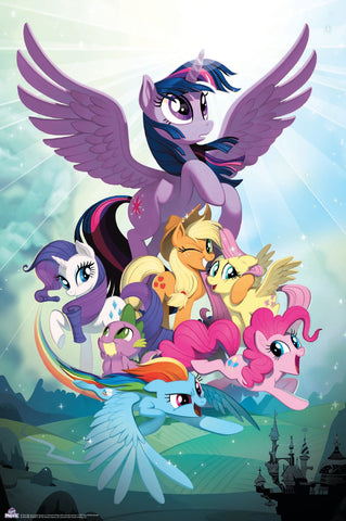 MLP Movie Poster - Twilight & Friends & special foil card
