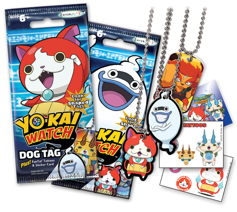 Yo-Kai Watch Dog Tag & Trading Card Fun Packs