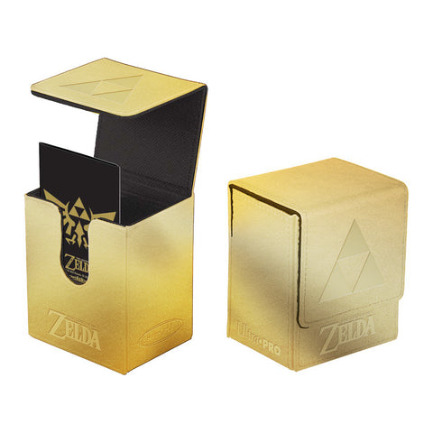 Zelda Deck Box - Gold Tri-Force Flip Box